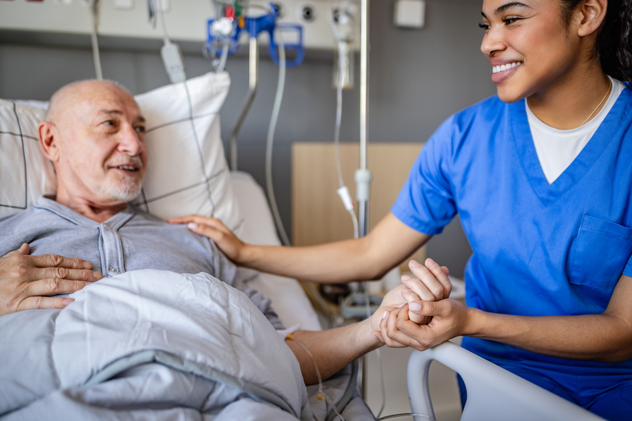 Individual receiving compassionate support